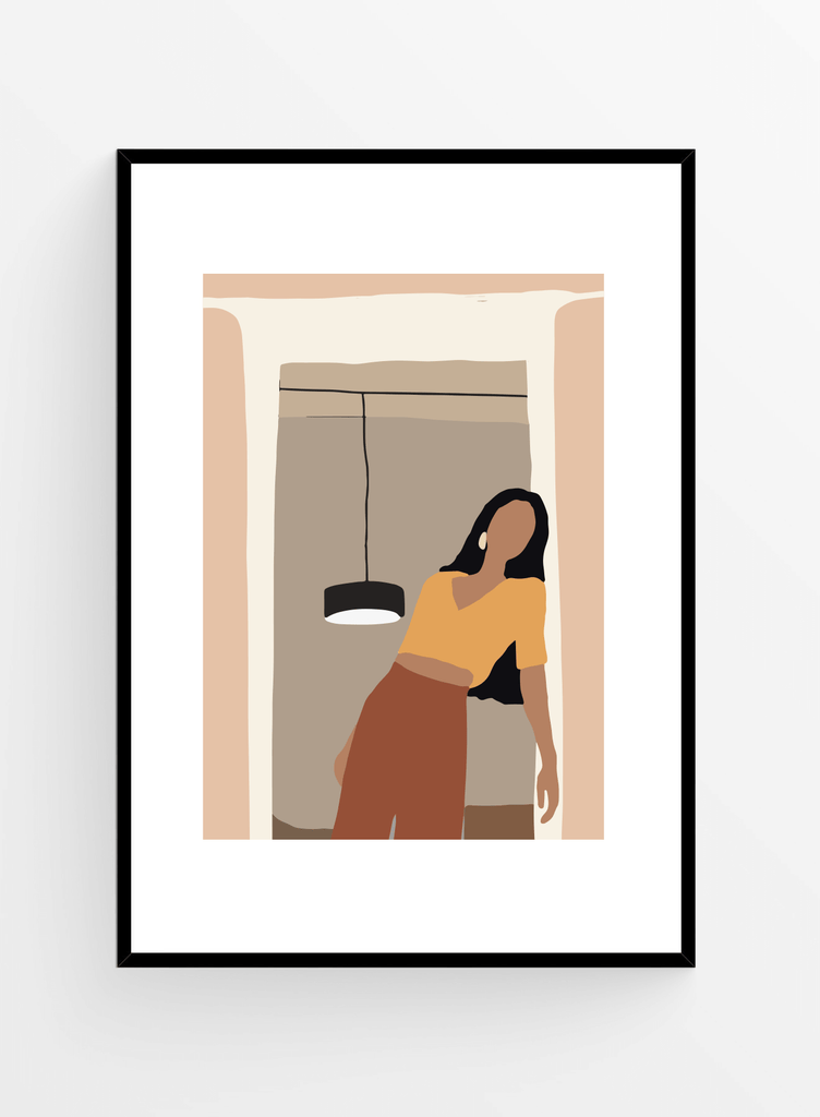 Modern girl | Art Print