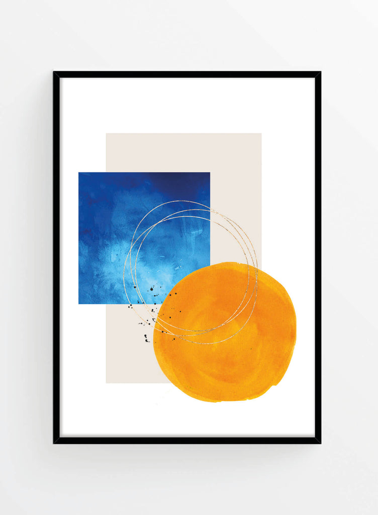 Blue & orange 1 | Poster