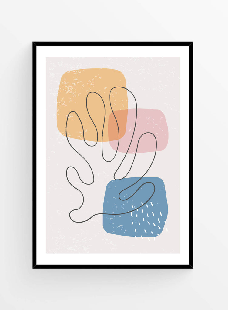 Pastel shapes no1 | Poster