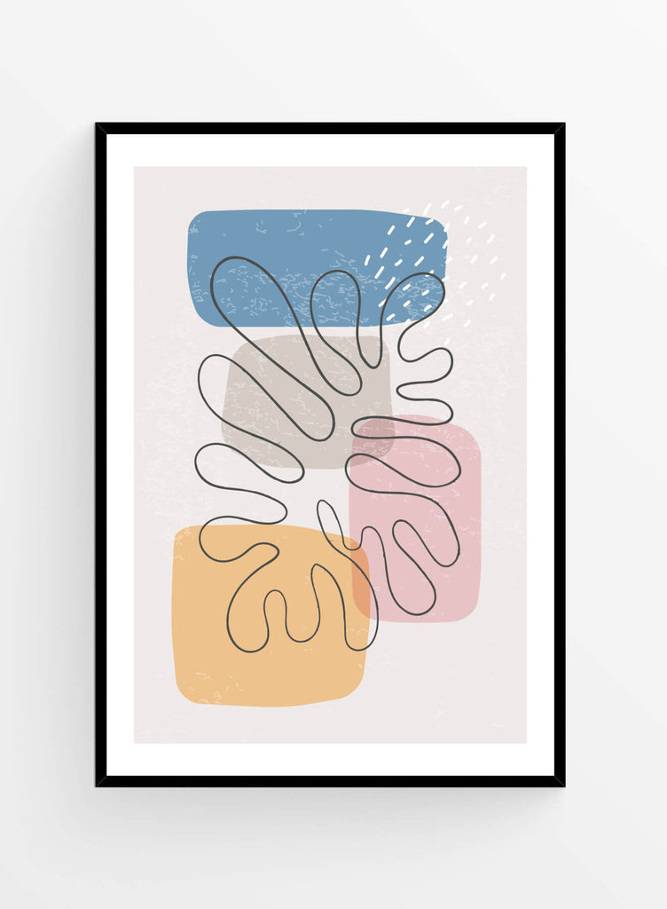 Pastel shapes no2 | Poster