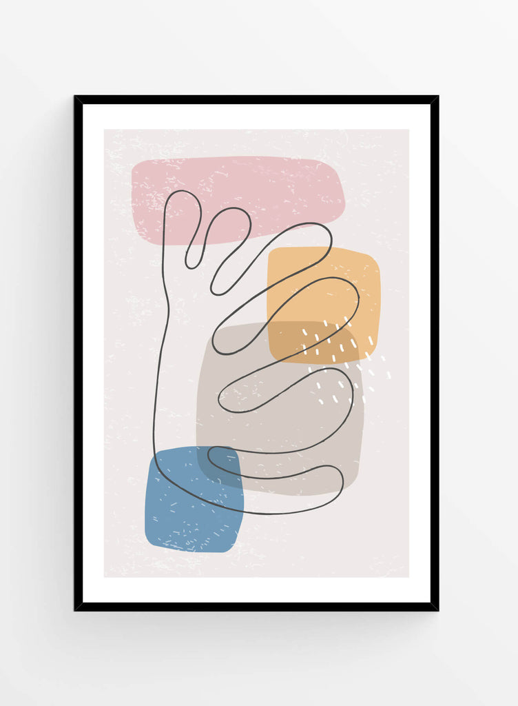 Pastel shapes no3 | Poster