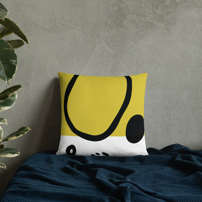 Perna decorativa Yellow doodles