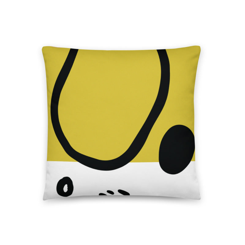 Perna decorativa Yellow doodles