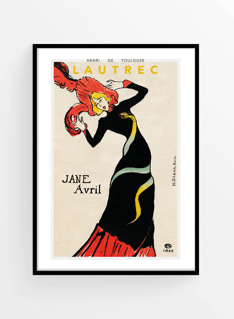 Henri de Toulouse-Lautrec no. 3 Jane Avril | Poster