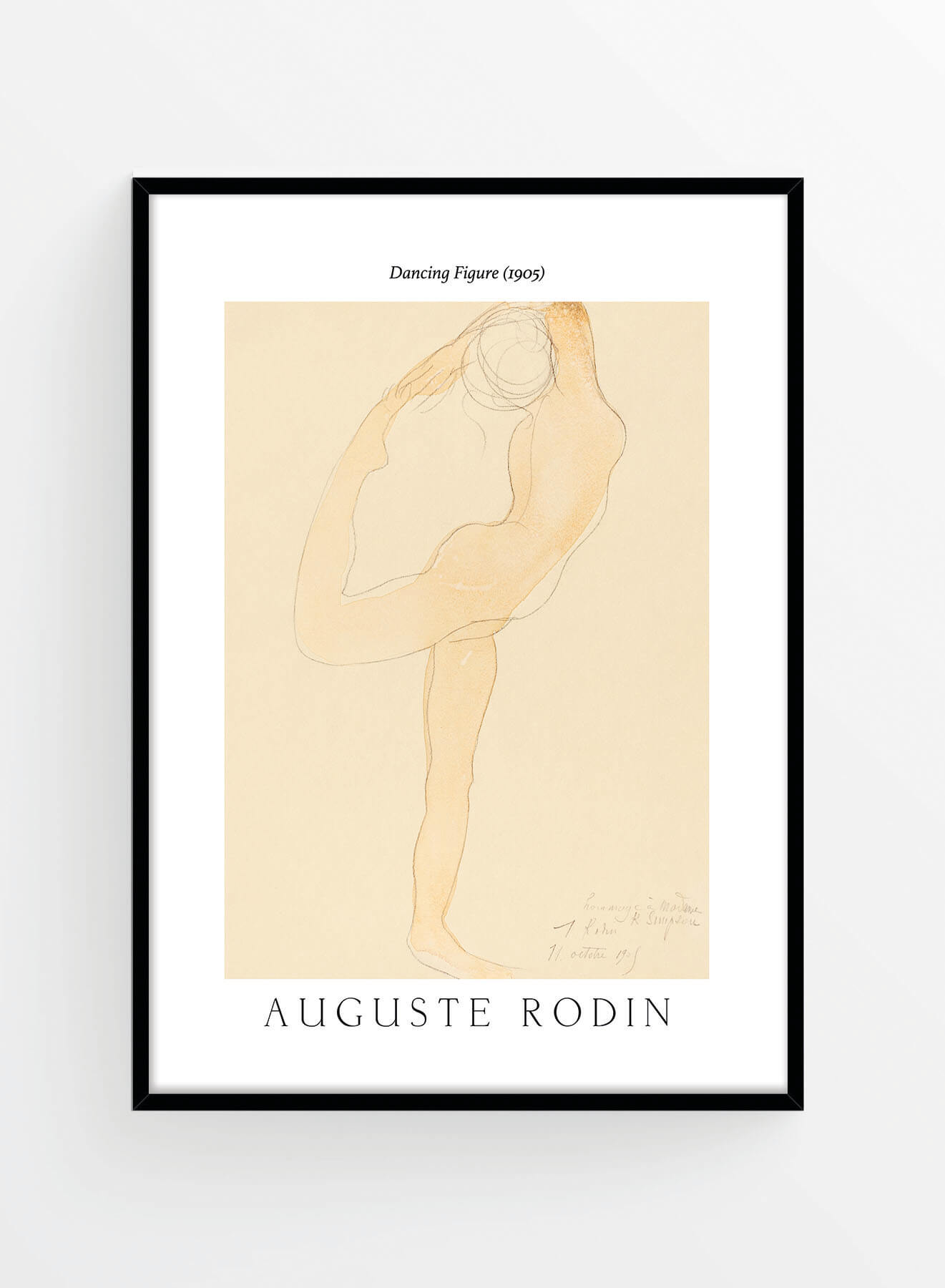 Auguste Rodin no. 2 Dancing figure | Poster