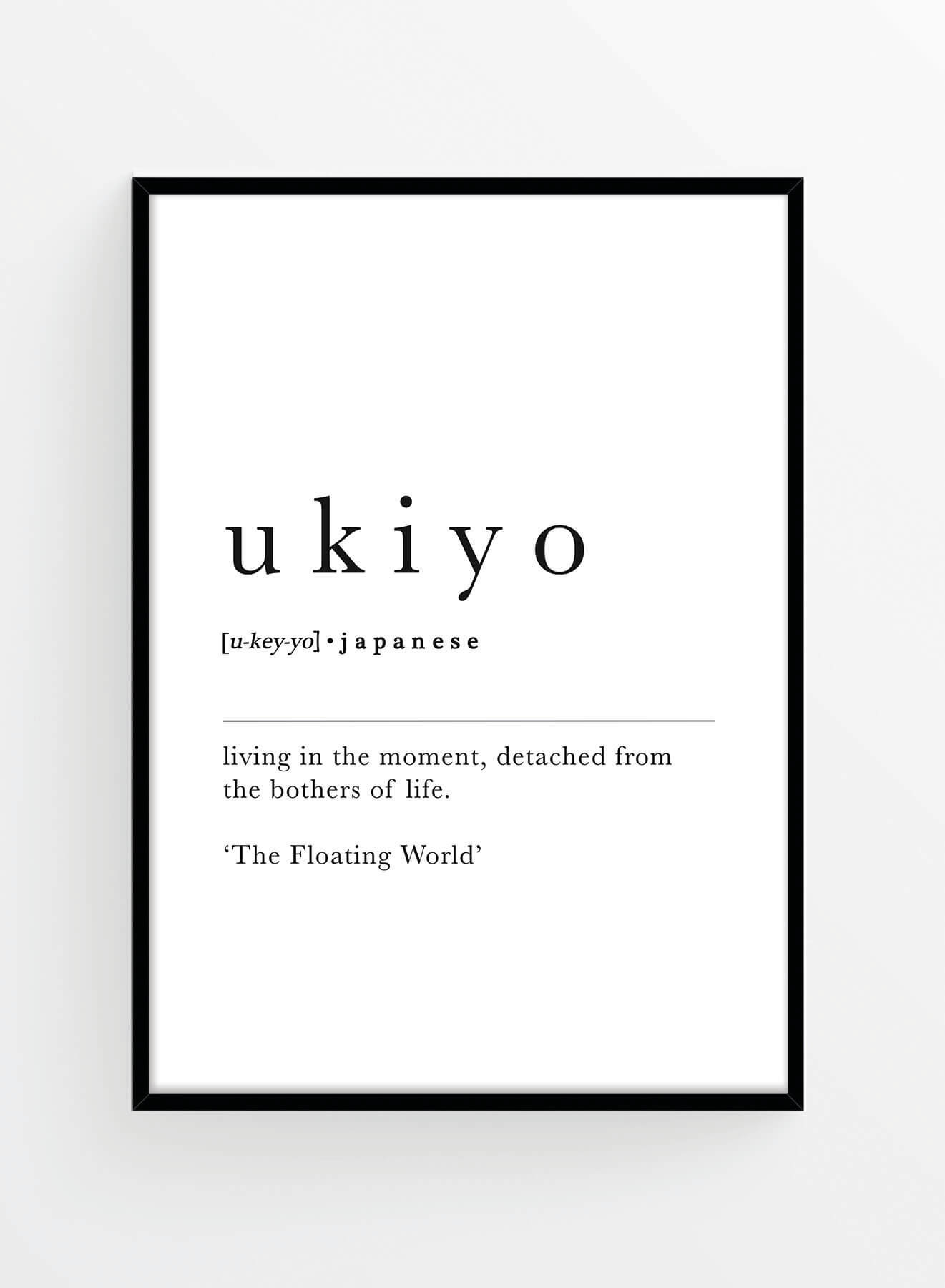 Ukiyo dictionary | Poster