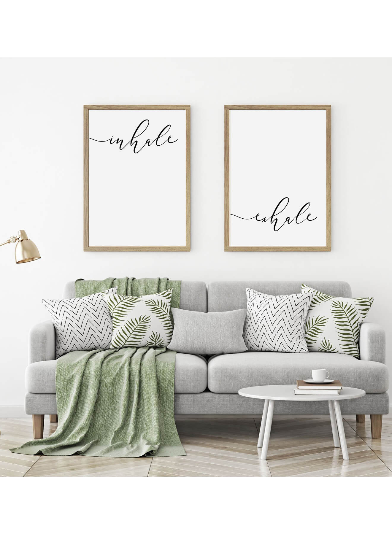 SET 2 art print-uri Inhale & exhale