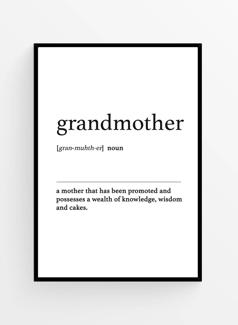 Grandmother definitie | Poster