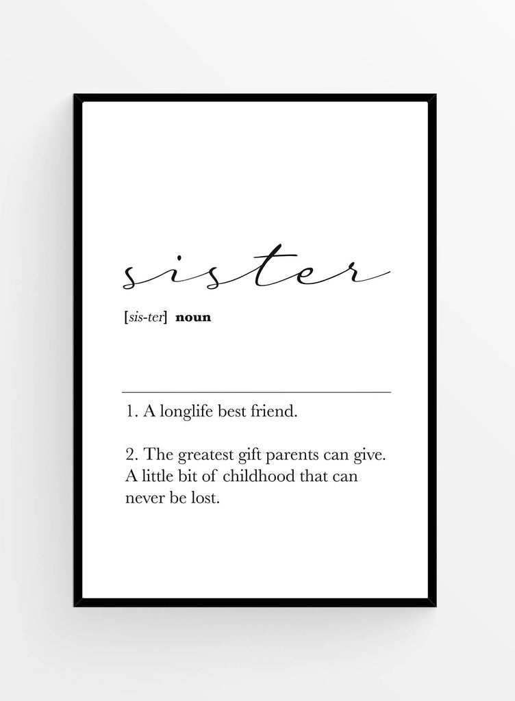 Sister definitie | Poster
