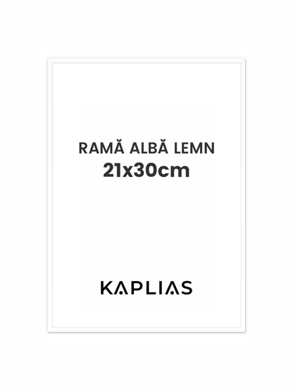 Rama alba Nisa 21x30cm