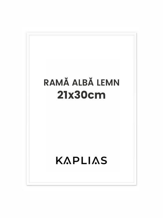 Rama alba Nisa 21x30cm