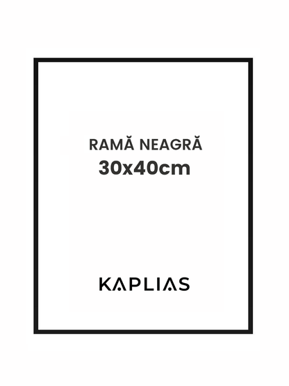 Rama neagra Stockholm 30x40cm