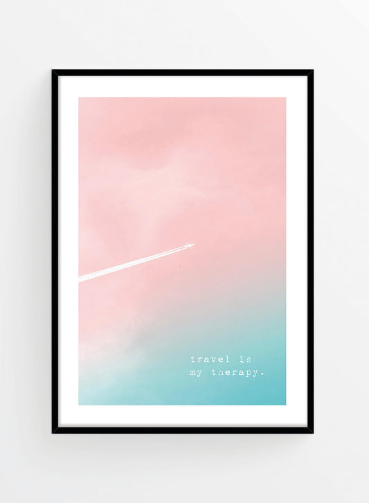 Travel is my therapy | Poster