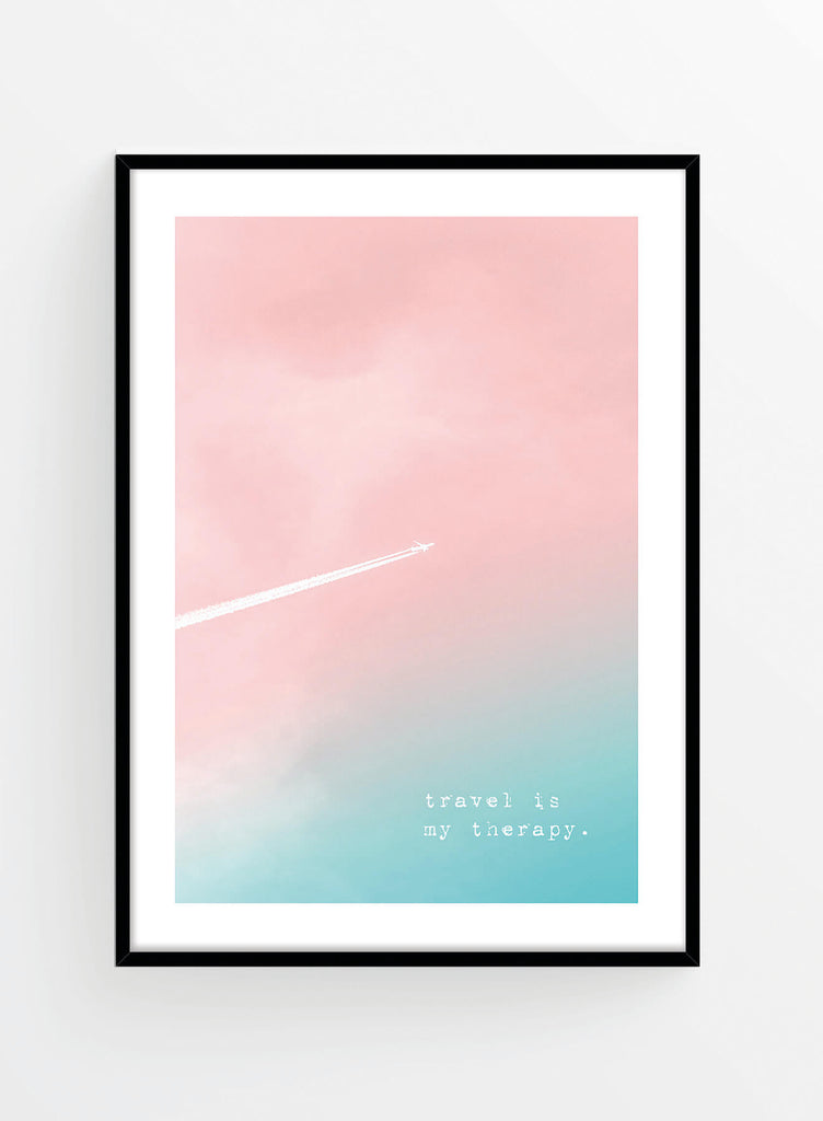 Travel is my therapy | Poster
