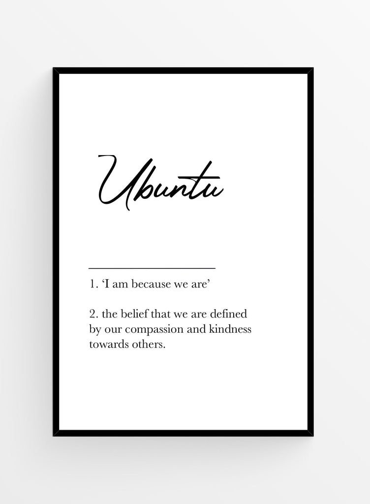 Ubuntu definitie | Poster